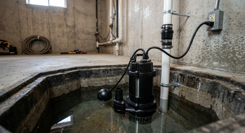 Basement Drainage Installation in Framingham, MA