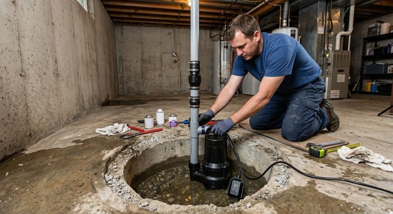 Basement Drainage Installation in Dothan, AL
