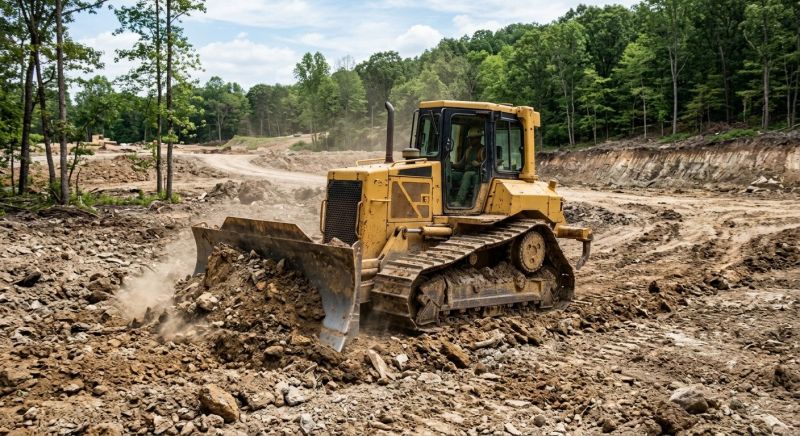 Bulldozer Clearing in Atlanta, GA