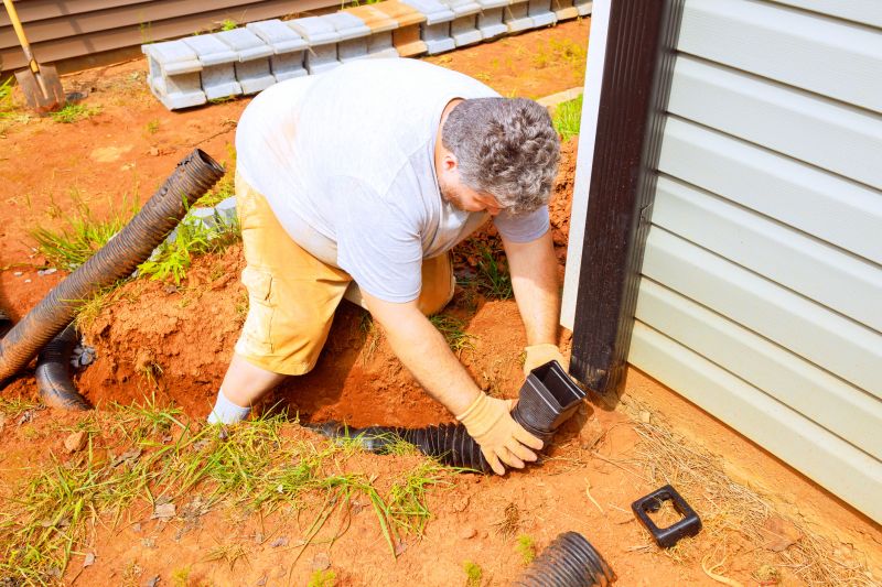 Downspout Trenching in Houston, TX