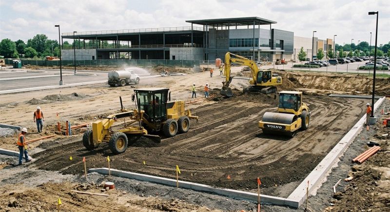 Parking Lot Excavation in Alpharetta, GA