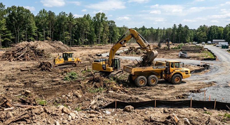 Parking Lot Land Clearing in Katy, TX