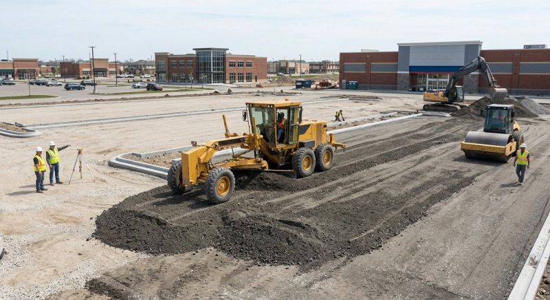 Parking Lot Leveling in Roswell, GA